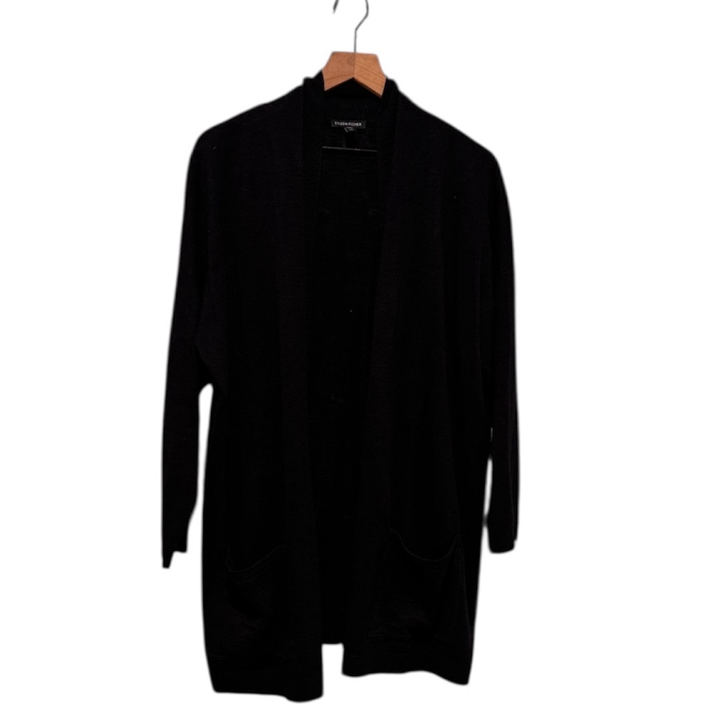 EILEEN FISHER Linen Blend Cardigan Sweater